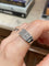 Bague 53 Bague - Or blanc 18 carats et diamants 58 Facettes
