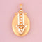 Pendentif Pendentif porte-photo Napoléon III en or jaune et rose 18K et perles 58 Facettes