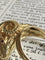 Bague 59 Bague tête de bélier en or jaune 18K et rubis 58 Facettes
