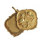 Pendentif Pendentif porte-photo Art nouveau en or jaune et or vert 18K 58 Facettes