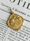 Pendentif Pendentif porte-photo Art nouveau en or jaune et or vert 18K 58 Facettes