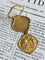 Pendentif Pendentif porte-photo Art nouveau en or jaune et or vert 18K 58 Facettes
