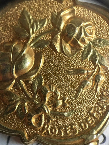 Pendentif Pendentif porte-photo Art nouveau en or jaune et or vert 18K 58 Facettes