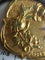 Pendentif Pendentif porte-photo Art nouveau en or jaune et or vert 18K 58 Facettes