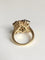 Bague 51 Bague fleur en or jaune 18K avec saphirs, rubis, émeraudes et diamants 58 Facettes