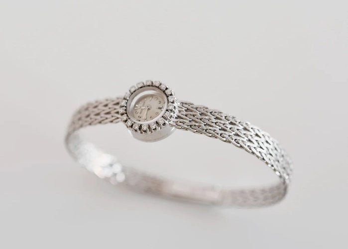 Montre Jaeger-LeCoultre - Montre femme en or blanc et diamants 58 Facettes JLC-400