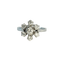 Bague 48 Bague marguerite en or gris et diamants 58 Facettes INV038
