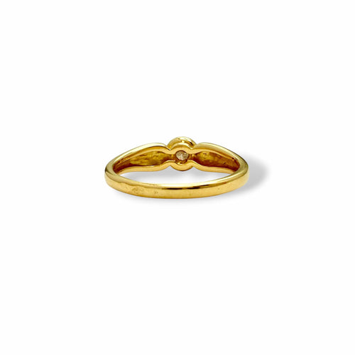 Bague 51 Solitaire - Bague en or jaune 18 carats avec diamant 58 Facettes INV040
