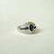 Bague 54 Bague n° 99 bandeau en or blanc 18 carats, saphirs et diamants 58 Facettes