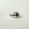 Bague 54 Bague n° 99 bandeau en or blanc 18 carats, saphirs et diamants 58 Facettes
