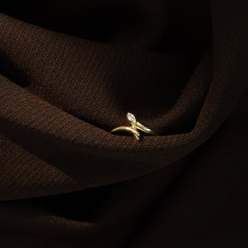 Bague 53 Bague Serpent or jaune et diamant 58 Facettes INV051