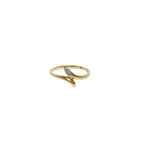 Bague 58 Bague serpent en or deux tons 18 carats et diamants 58 Facettes INV021