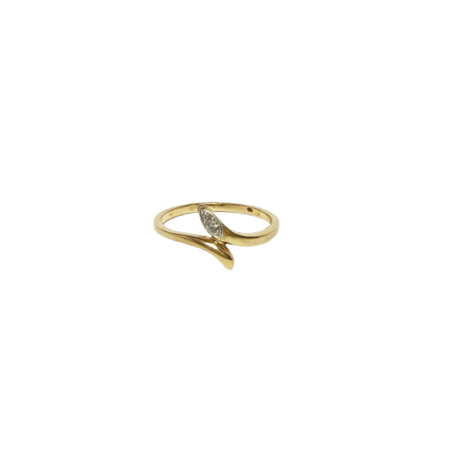Bague 58 Bague serpent en or deux tons 18 carats et diamants 58 Facettes INV021