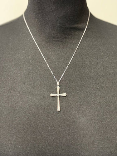 Pendentif Art déco - Pendentif croix en or blanc 18 carats et diamants 58 Facettes 1.0001827/1