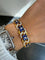 Bracelet Bracelet en or jaune 22 carats serti de saphirs et diamants 58 Facettes 1.0002546/1