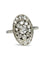 Bague 54 Bague ancienne en or blanc 18K et diamants (0,50 ct) 58 Facettes 1417