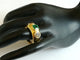 Bague 56 Bague jonc en or jaune 18 ct, émeraude et diamants 58 Facettes 002