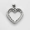 Pendentif Pendentif cœur en or blanc et diamants 3,6 ct 58 Facettes COMP1307-1