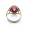 Bague 58 Bague vintage soviétique en or jaune et pierre rose 58 Facettes 003