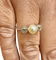 Bague 56 Bague solitaire ancienne en platine 950, perle et diamants 58 Facettes 90725/ac12559