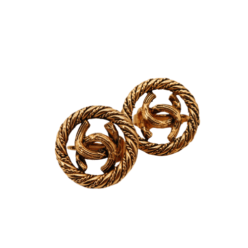 Boucles d'oreilles Chanel - Boucles d’oreilles clip en métal doré 58 Facettes 2670