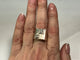 Bague 55 Chevalière - Bague en or gris 18 carats et diamants 58 Facettes