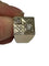 Bague 55 Chevalière - Bague en or gris 18 carats et diamants 58 Facettes