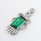 Pendentif Pendentif - Tourmaline et diamants en platine vers 1920 58 Facettes