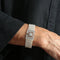 Bracelet Bracelet Art déco en or blanc 18 carats, perles et diamants 58 Facettes