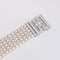 Bracelet Bracelet Art déco en or blanc 18 carats, perles et diamants 58 Facettes