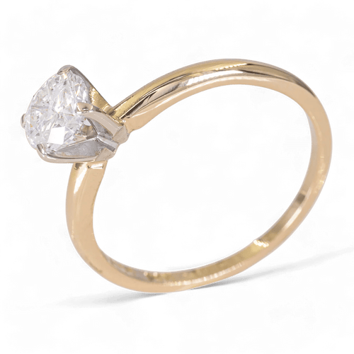 Bague 52 Bague en or 14 carats - Solitaire diamant 0,70 ct 58 Facettes AG30