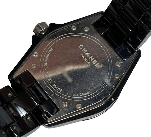Montre Chanel J12 - Montre automatique 38 mm en céramique noire et diamants 58 Facettes