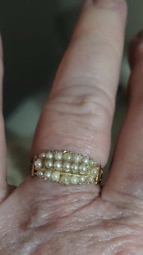 Bague 58 Louis-Philippe - Bague en or jaune 18 carats sertie de perles fines 58 Facettes