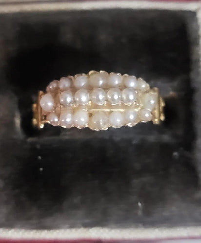 Bague 58 Louis-Philippe - Bague en or jaune 18 carats sertie de perles fines 58 Facettes