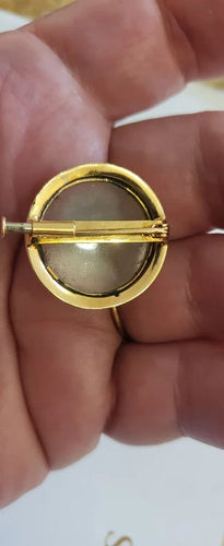 Broche Napoléon III - Broche camée en agate en or jaune 18 carats 58 Facettes