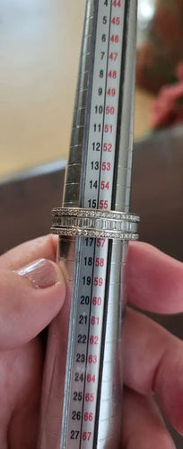 Bague 56 Alliance - Bague en or blanc 18 carats et diamants 58 Facettes