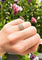 Bague 55 Bague bandeau en or gris et diamants 58 Facettes