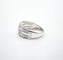 Bague 55 Bague bandeau en or gris et diamants 58 Facettes