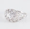 Bague 51 Bague dôme en platine 850 ornée de diamants 58 Facettes
