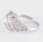 Bague 51 Bague dôme en platine 850 ornée de diamants 58 Facettes