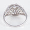 Bague 51 Bague dôme en platine 850 ornée de diamants 58 Facettes