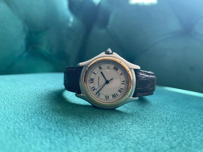 Montre Cartier Cougar - Montre femme en acier et or 58 Facettes