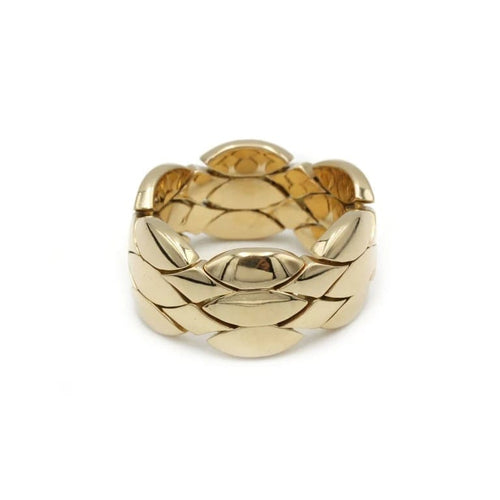 Bague 52 Cartier - Bague bandeau signature en or jaune 18k 58 Facettes