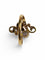 Art Nouveau ring with pearl and old-cut diamonds in 18k yellow gold 