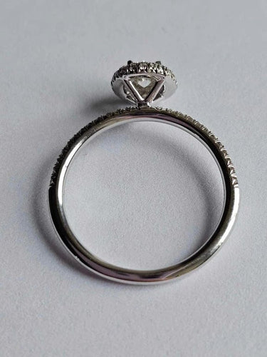 Bague 56 Hulchi Belluni - Bague eternity en or blanc et diamants 58 Facettes 96164-WW