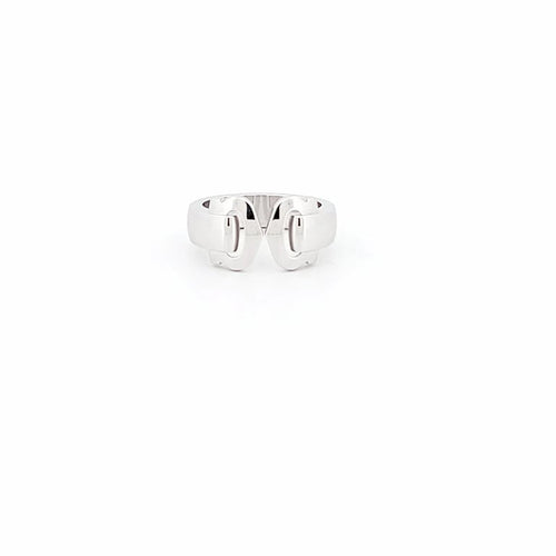 Bague 51 Cartier Double C - Bague en or blanc 58 Facettes 72650