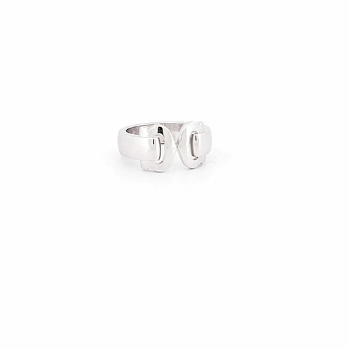 Bague 51 Cartier Double C - Bague en or blanc 58 Facettes 72650