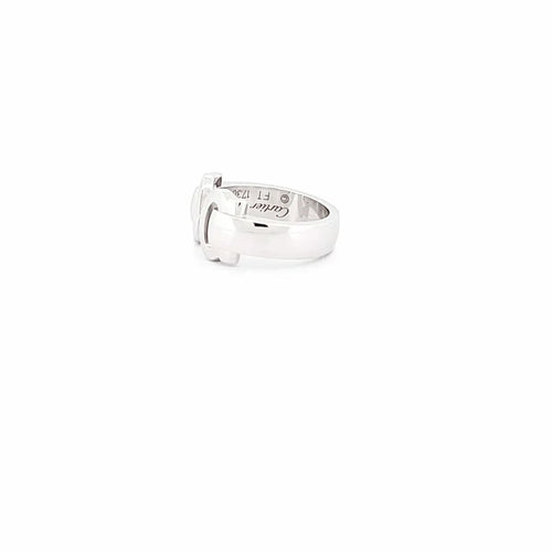 Bague 51 Cartier Double C - Bague en or blanc 58 Facettes 72650