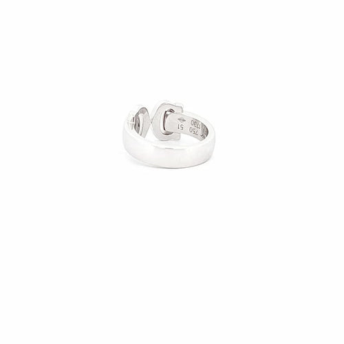 Bague 51 Cartier Double C - Bague en or blanc 58 Facettes 72650