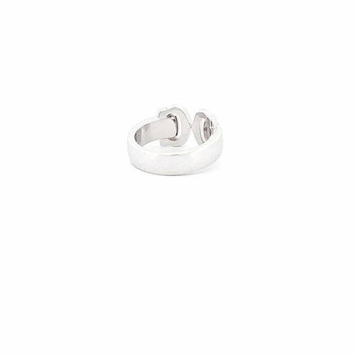 Bague 51 Cartier Double C - Bague en or blanc 58 Facettes 72650